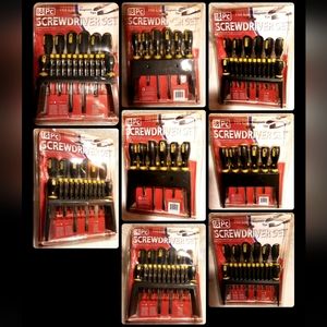 Tool Solutions 18PC Screwdriver Set with Stand and Magnetized Steel Tips Comfort